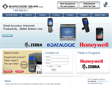 Tablet Screenshot of barcodegear.com